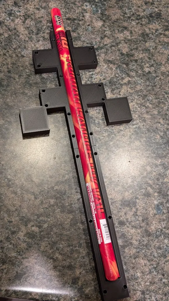 Split in half with a Roman candle inside